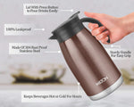 Milton Bistro 1100 Thermosteel Carafe, 1000 ml, Brown