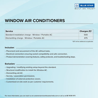 Blue Star 1.1 Ton Fixed Speed Portable AC (Copper, Anti Bacterial Silver Coating, Self Diagnosis, Comfort Sleep, Auto Mode, Remote Control Operations, Gold Fins, PC12DB, White)