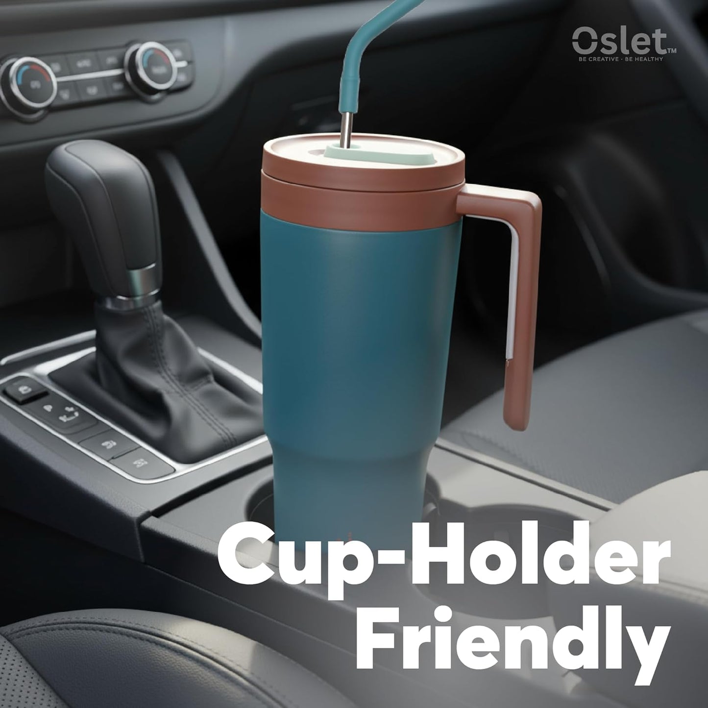 Vesta1200ml Stainless Steel Hot & Cold Tumbler | Double Insulated | BPA Free,Leak Proof | Fruit Infuser for Making Detox Water | SS Straw & Soft Handle | Use in Gym, Office & Car (Royal Green)
