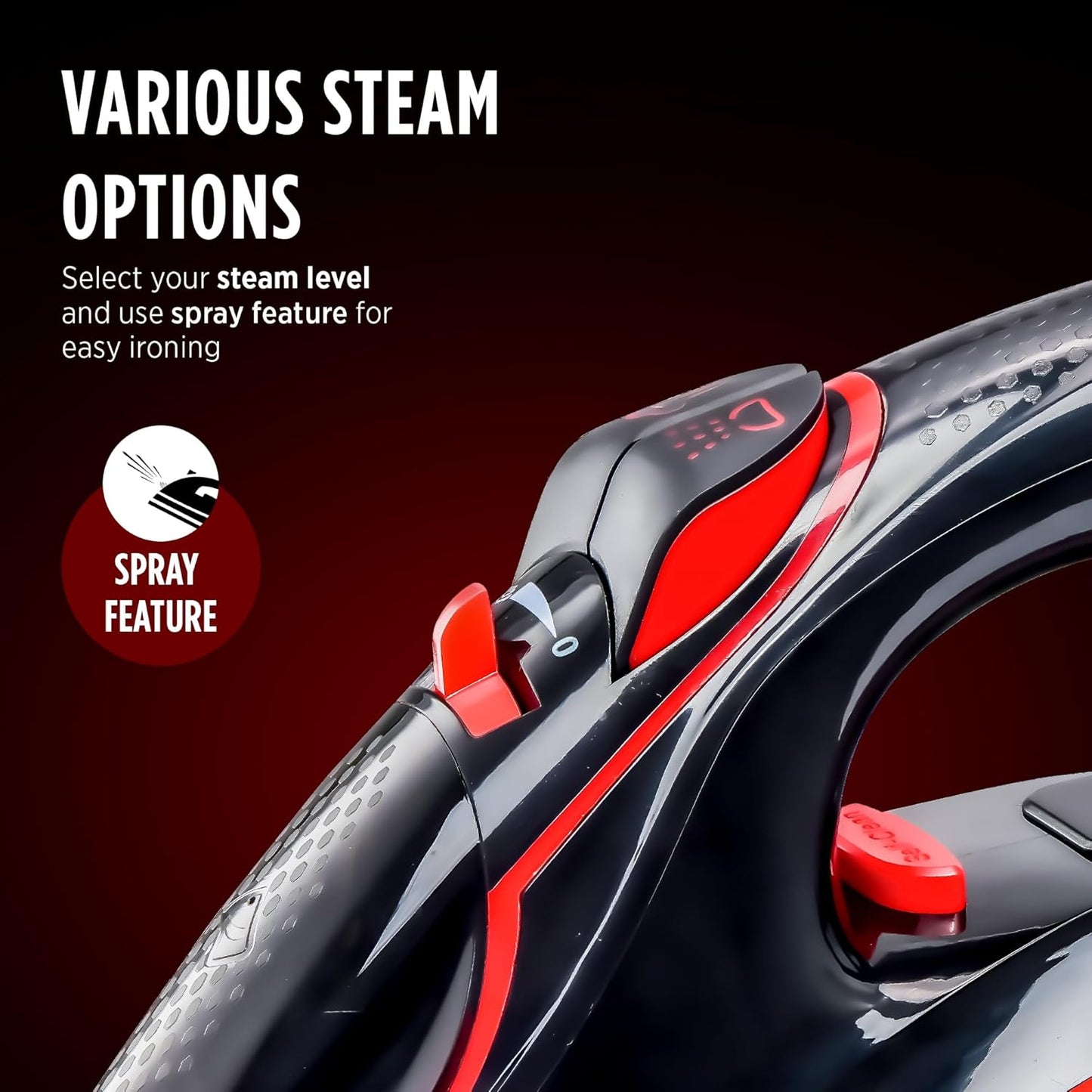 Warmex 2200W No knob Automatic Steam Cloth Iron No Burn Guaranteed with Smart Perfect Care Temperature Control | Heavy Duty Press Ironing Clothes for Home & Travel, Auto Cleaning & Shut Off Sensor