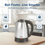 Skyline 1.8L Electric Kettle, 1500W Rapid Heating, Silver VTL-5006
