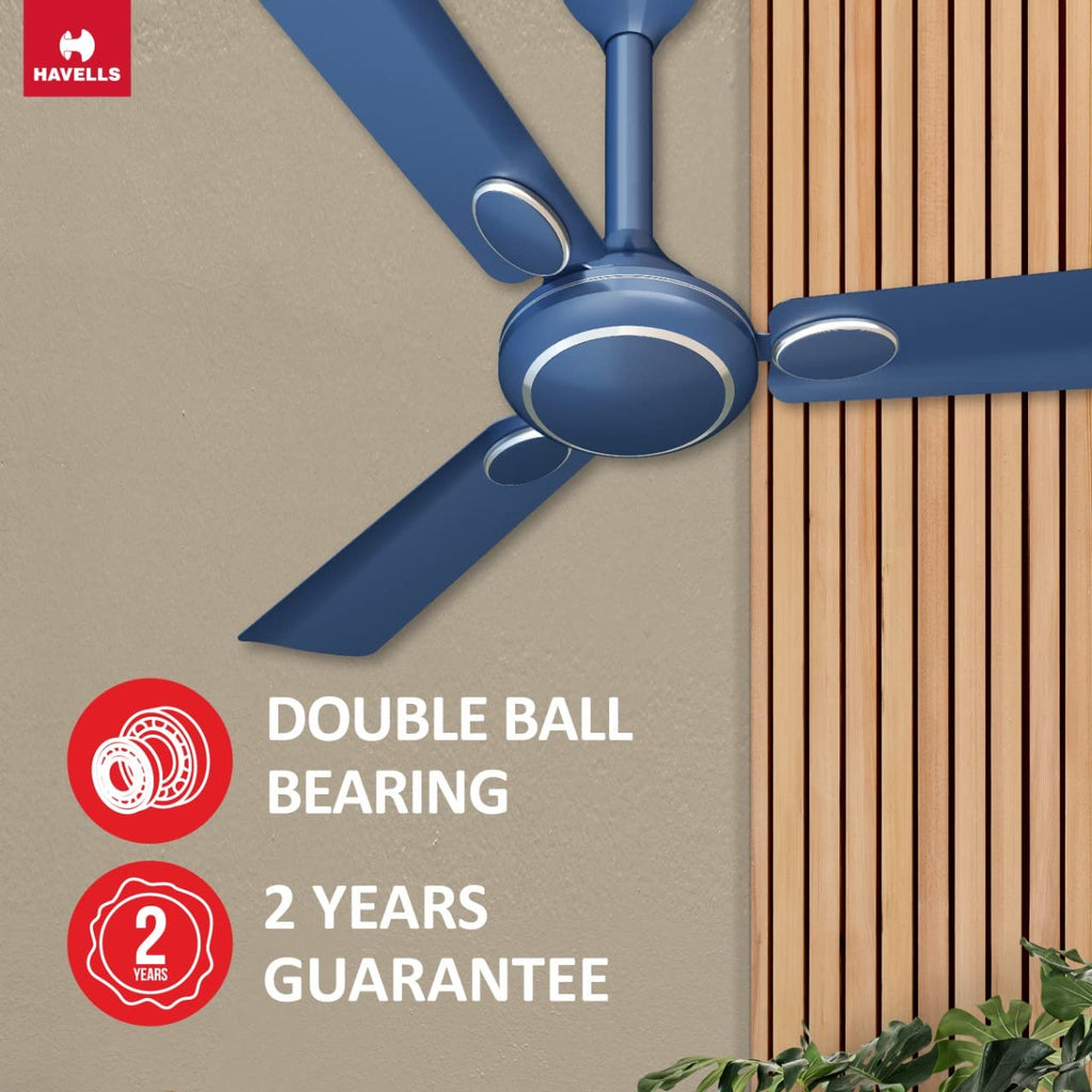 Havells Fusion Prime 1200mm Ceiling Fan (Indigo Blue, Pack of 2)