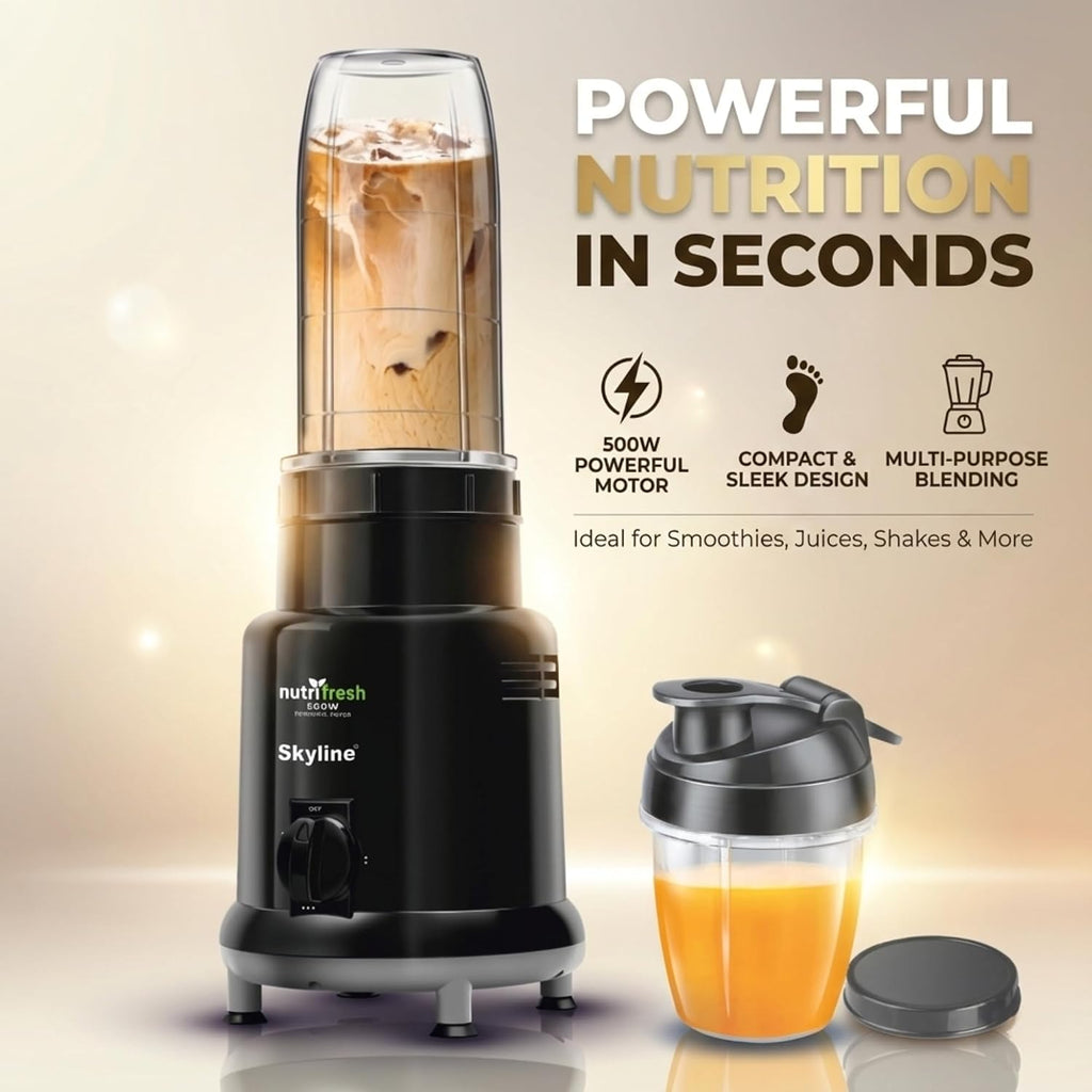 Skyline Nutri Mixer Grinder Blender 500W with 2 Jars VTL-666