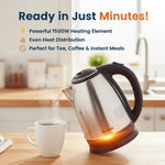 Skyline 1.8L Electric Kettle, 1500W Rapid Heating, Silver VTL-5006