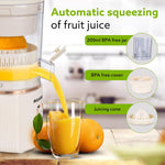 AGARO Regal Electric Citrus Juicer, 200ml Capacity, 80 Watts, Automatic Juice Extractor, Orange, Lemon, Grapefruit Juicer & Squeezer Machine, Electric Fruit Squeezer, Portable, white