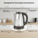Skyline 1.8L Electric Kettle, 1500W Rapid Heating, Silver VTL-5006