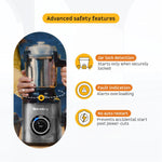 Atomberg Zenova Mixer Grinder | Unique Coarse Mode for Silbatta-like Texture | Intelligent BLDC Motor | Safety Features | 4 Jars including Chopper | Hands-Free Operation (Sand Grey)