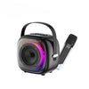 Lenyes S226 Bluetooth Party Speaker | 20W HD Sound | Wireless Karaoke Mic | 7H Playtime | RGB Lights | Bluetooth v5.3 | AUX/USB/TF Support | Type-C Fast Charging (Black)