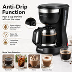 INALSA 6 Cups 650-Watt Coffee Maker with Anti Drip & Keep Warm Function|Overheat Protection|See Through 680 ML Carafe|630 ML Water Tank Capacity|Reusable Coffee Filter(Brew Matic DX)