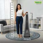 Symphony Surround-i Bladeless Tower Fan for Room | High-Speed with Swivel Action, Touchscreen Control Panel & Remote | 1 Year Warranty | Grey
