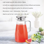 Treo By Milton Conic Borosilicate Glass Jug, 1800 ml, Transparent | Serve Water | Beverages | Iced Tea | Juices | Cocktail | Milk | Chaas | Shakes
