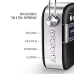 Saregama Carvaan 2.0 Hindi Portable Music Player 5000 Pre-Loaded Songs with Podcast, FM/BT/AUX (Classic Black)