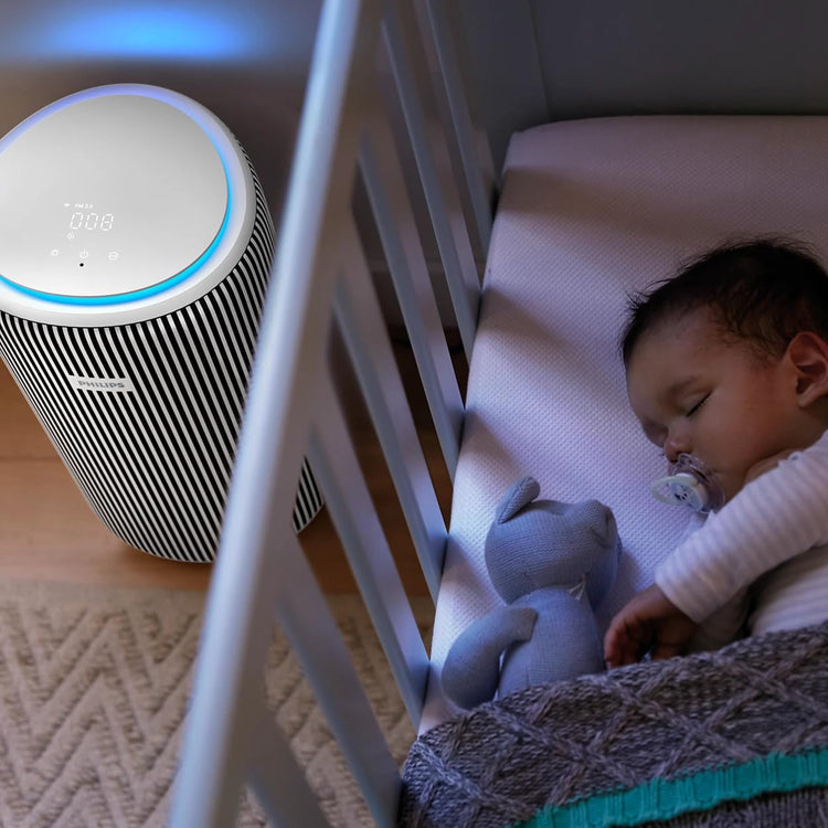 PHILIPS Smart Air Purifier AC3220/60 Upto 135 m2 Room Size Smart Portable Air Purifier Real Time AQI Display|Covers upto 600 sqft 520 m3/h|(Silver, Arctic White)