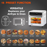INALSA Crisp Pro 24 Air Fryer Oven 24 Litre 1700W|Digital Display|16 Preset Functions|Rotisserie,OTG,Convection Oven|220°C Max Temp|Oil-Free Cooking|With Crumb Tray, Skewer Rods & More|2 Yr Warranty