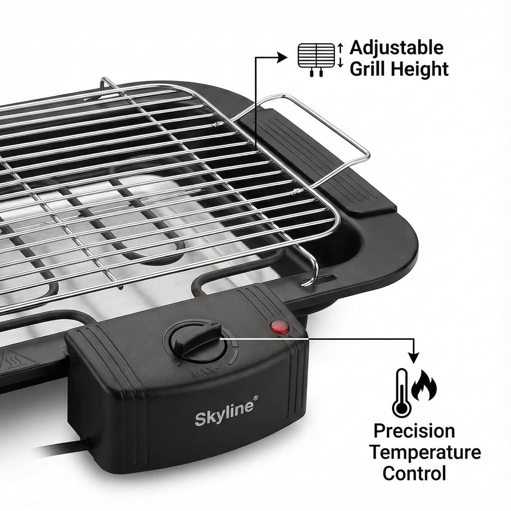 Skyline VTL-4545 2000-Watt Barbeque Grill (Black)