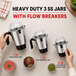 INALSA Mixer Grinder + food Processor|900W|7 Yr Warranty On Motor|Triton FP