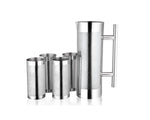 Venus Stainless Steel jug with 4 Glass Set Jug Capacity 1.2 LTR,Glass Capacity 300 Ml Each.Stainless Steel Rust Free Food Grade