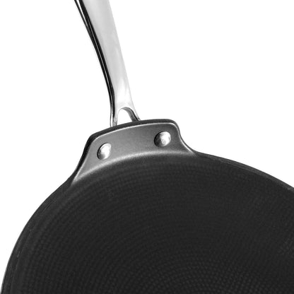 Vinod Ferona Lightweight Cast Iron Roti Tawa - 26 cm | No Seasoning Required | Naturally Stick-Free | Steel Riveted Handle | Metal Spoon Safe | Gas Stove Compatible | No PTFE & PFOA | 2-Year Warranty
