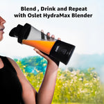 Oslet HydraMax 360W Portable Blender 700ml | 22,000 RPM | 6000mAh Battery (35+ Blends) | 6 Stainless Blades | Fast Charging | BPA-Free | Waterproof | Multi-Purpose for Smoothies, Shakes & Baby Food