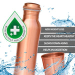 MILTON Copperas Gift Set of 2 bottles, 950ml with 2 pc Tumbler, 100% Pure Copper, BPA Free, Leak Proof, Office Bottle, Boosts Immunity, Supports Digestive & Liver Health, Ayurveda Inspired