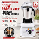 INALSA Mixer Grinder + food Processor|900W|7 Yr Warranty On Motor|Triton FP