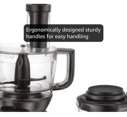 Prestige Endura Pro 1000 Watt Multi Functional Mixer Grinder | Heavy-Duty Ball Bearing Copper Motor | 6 Jars with Food Processing Attachments | 14 Functions in One | 5Y Motor Warranty