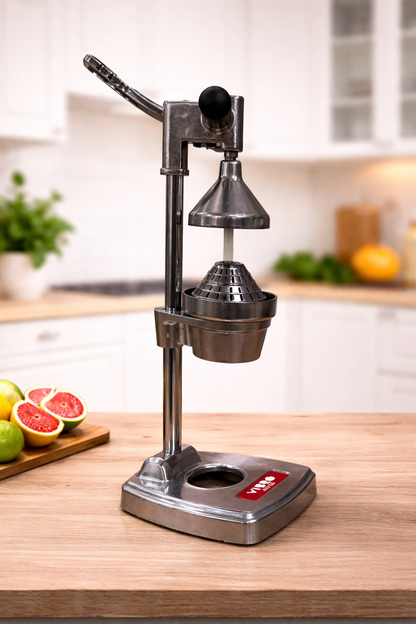 VIBRO Heavy Duty Manual Hand Press Juicer | Portable Juice Machine for Orange, Pomegranate, Mosambi & Lemon | Stainless Steel Press | Easy Clean & Hygienic