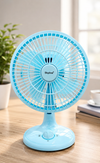 Skyline Chill Mate 9 Inch High Speed Table Fan | 225mm Portable Desk Fan with 3 Speed Control & NightLight | Copper Motor | VTL-2666