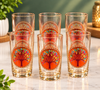 280ml Tree of Life Printed Glass Tumbler Set of 6 | Decorative Drinking Glasses for Juice, Water & Beverages