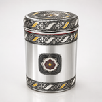 Salem 2.5 Litre 304 Grade Stainless Steel Storage Jar with Airtight Lid | Handmade Etching Work | Premium Spice, Daal & Dry Fruit Container | Food Grade Kitchen Storage Canister