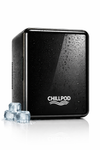 ChillPod 6-Can Mini Fridge | Portable Thermoelectric Cooler | Compact Personal Refrigerator for Home, Office & Travel- Black