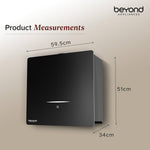 Beyond Appliances Cube Pro Plug N Play Ductless Kitchen Chimney | 1400 CMH | Auto Clean | 5-Stage Charcoal Activated Filter | Touch Control | 3-way Suction | 48dB Low Noise | Black | PAN INDIA SERVICE