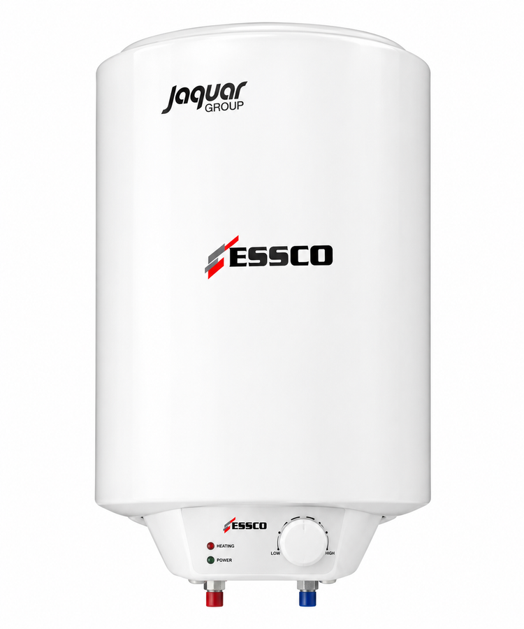 Essco by Jaguar Ultra 15 Litre Vertical Storage Water Heater | 2 KW | 8 Bar Pressure | 5 Star Rating | Glass Lined Tank | Glass Coated Incoloy Heating Element | 7 Year Tank Warranty