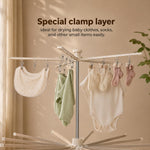 Octopus Cloth Drying Stand 3 Tier Design | Suitable for Everyday | Finish | Ideal for Gifting and Personal Use