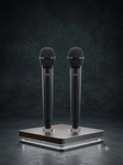 UBON Black SP-230 80W Party Monster Bluetooth Speaker with Adjustable Tripod Stand & 2 Wireless Karaoke Microphones | 4 High Bass Speakers | RGB Lights | 7200mAh Battery | Bluetooth v5.4