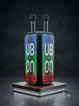 UBON Black SP-230 80W Party Monster Bluetooth Speaker with Adjustable Tripod Stand & 2 Wireless Karaoke Microphones | 4 High Bass Speakers | RGB Lights | 7200mAh Battery | Bluetooth v5.4
