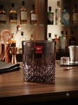 SHINEMAX 400ml Black Tint Whisky Glass Set of 6 | Premium Diamond Cut Drinking Glasses | Whiskey, Juice & Cocktail Glasses | Elegant Luxury Barware Set