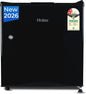 Haier 50 L 2 Star Direct Cool Single Door Mini Bar Refrigerator with Chiller Freezer Box, LED Light for Clear View, Lock & Key and Easy Clean Back (HRD-752KSA, Black Steel, 2026 Model)