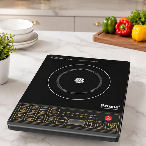 Prince 2000W Induction Cooktop | 8 Preset Cooking Modes | Smart Touch Control | Energy Efficient Portable Induction Stove with Timer & Auto Shut-Off