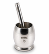 Toral Dholak Shape Stainless Steel Khalbatta | Silver | 1 Pc- 7