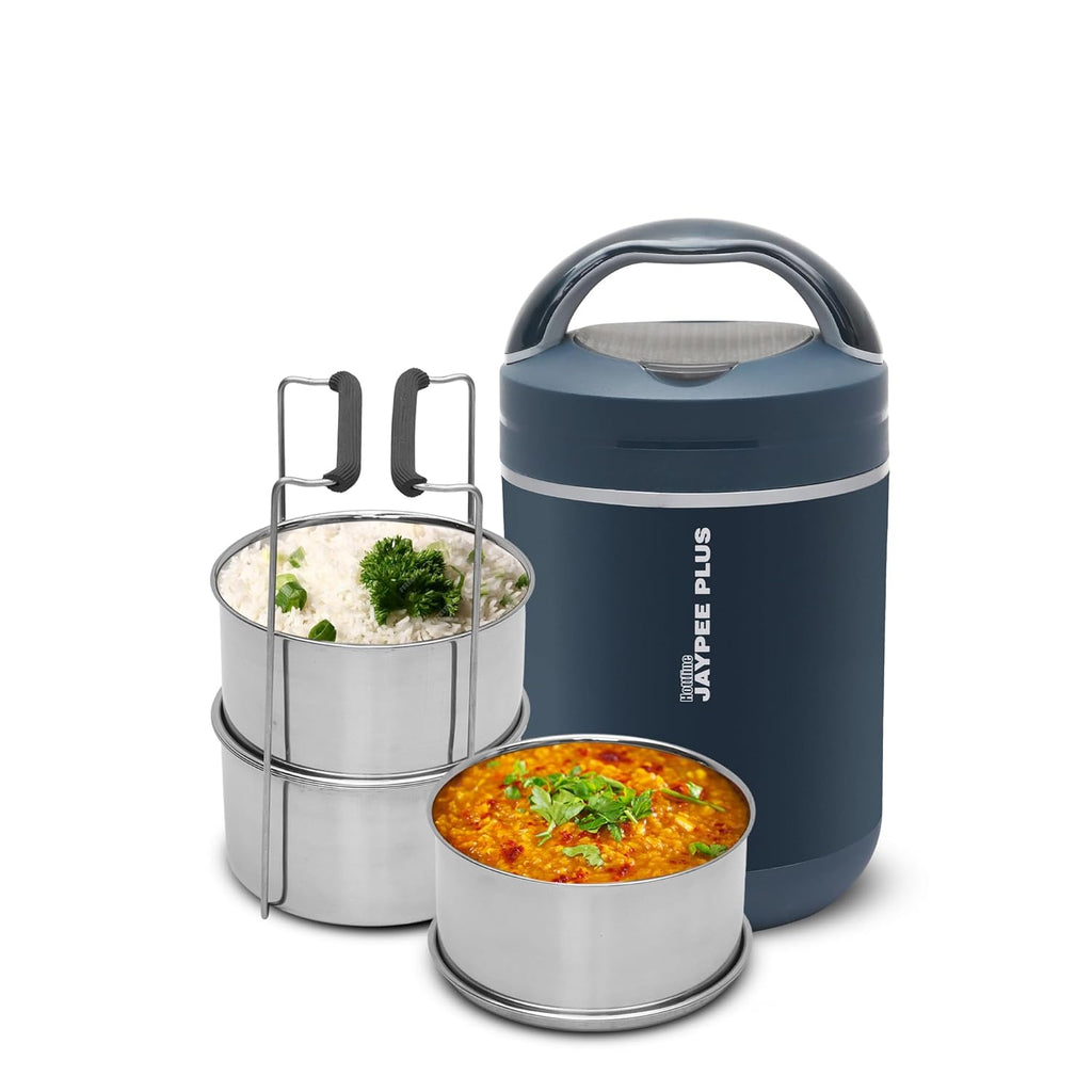 Jaypee Plus 1500 ml 3 Compartments  (Conduction Heat Lunch Box)