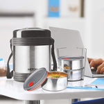 MILTON Legend 3 Thermosteel Tiffin Box, (3 Containers) 260 ml, Silver