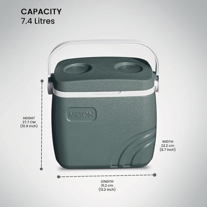 MILTON 7.4 L Plastic Super Chill 8 Insulated Ice Pail Ice Bucket  (Green)