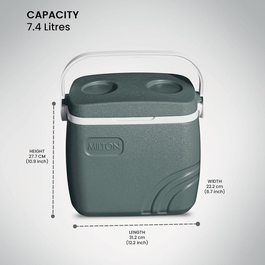 MILTON 7.4 L Plastic Super Chill 8 Insulated Ice Pail Ice Bucket  (Green)