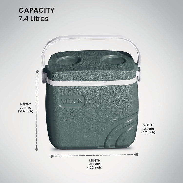 MILTON 7.4 L Plastic Super Chill 8 Insulated Ice Pail Ice Bucket  (Green)