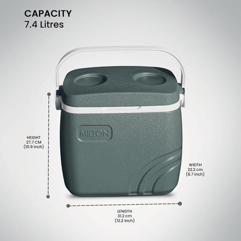 MILTON 7.4 L Plastic Super Chill 8 Insulated Ice Pail Ice Bucket  (Green)