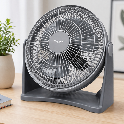 Skyline 12 Inch Desk/Table Fan (VTL-2444) | High-Speed Air Delivery | 3-Speed Control | Low Noise | Energy Efficient Table Fan