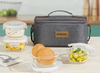 Borosil Pro Universal Glass Lunchbox, 320ml x 2 + 240ml x 2