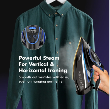 Havells ATHENA SMART IRON 3000 W Steam Iron (Black, Blue)