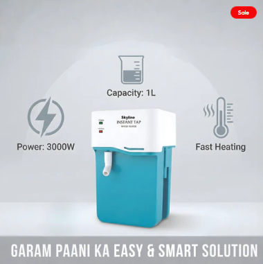 Skyline Portable Geyser 3000W Instant Hot Water, Anytime, Anywhere